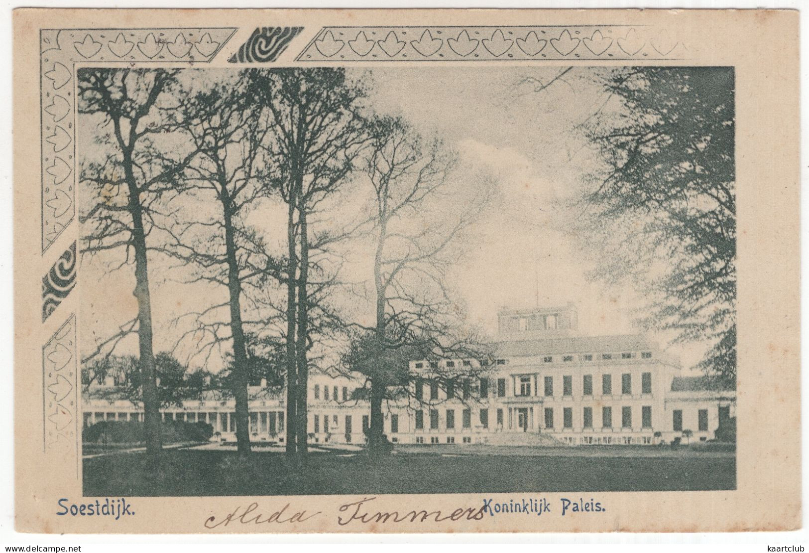 Soestdijk.    Koninklijk Paleis.  - (Utrecht, Nederland/Holland) - 1901 - Soestdijk