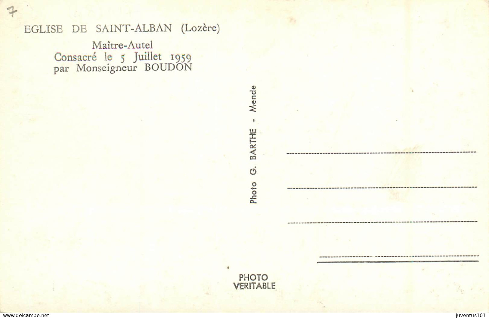 CPSM Eglise De Saint Alban-Maitre Autel      L2135 - Saint Alban Sur Limagnole