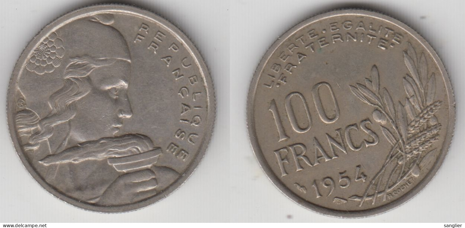 100 FRS 1954 -- TTB - 100 Francs