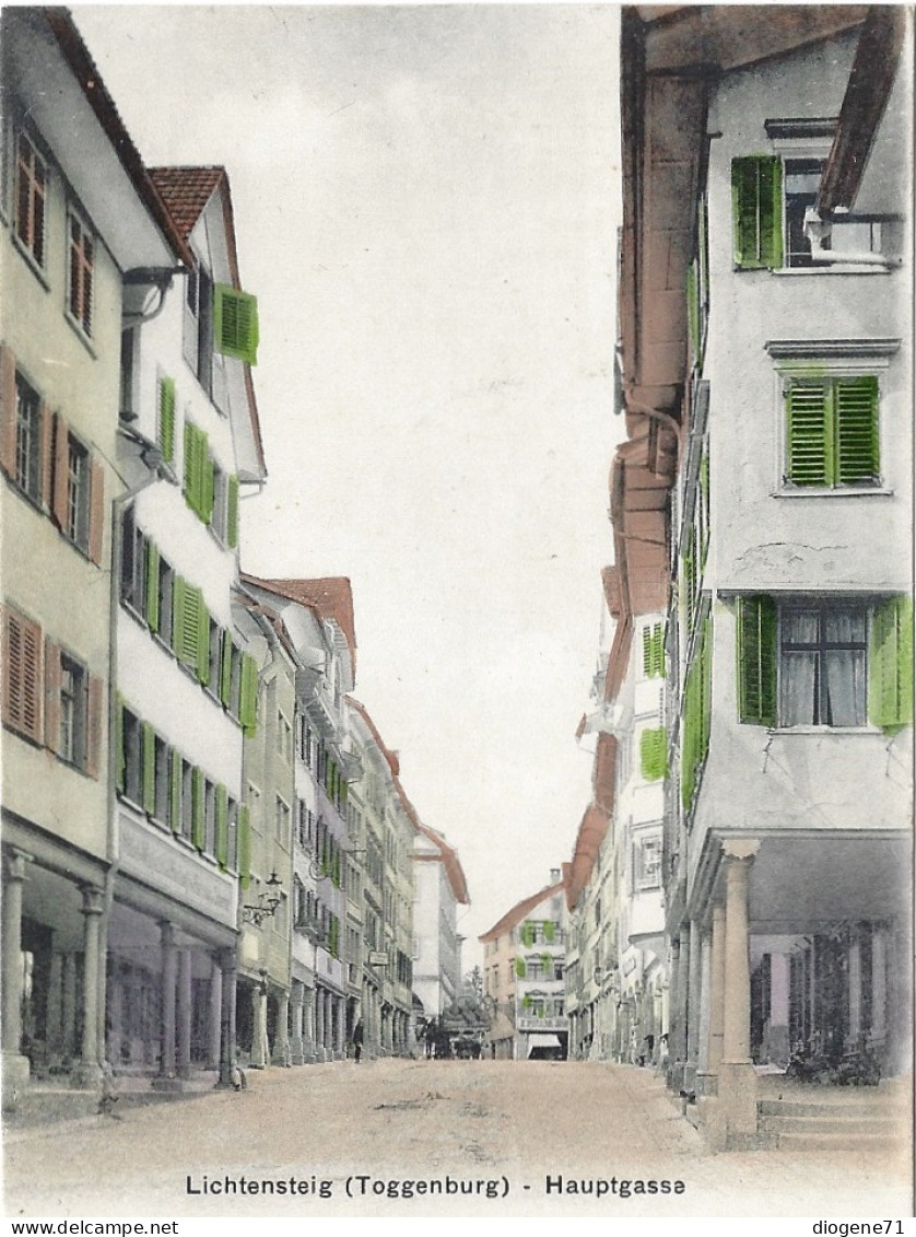 Lichtensteig Toggenburg Hauptgasse 1910 Selten - Lichtensteig