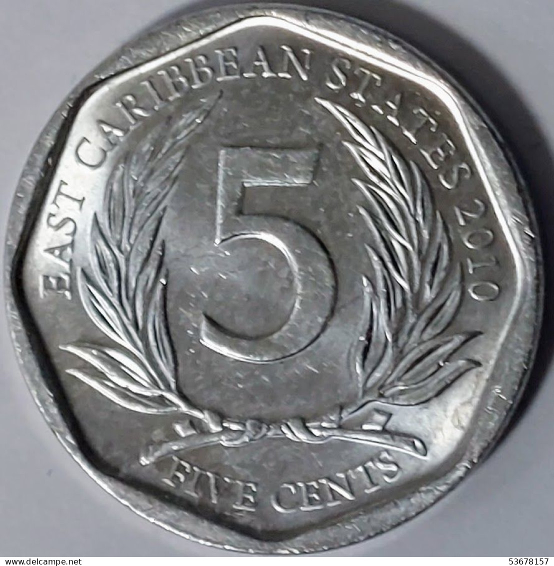 Eastern Caribbean States - 5 Cents 2010, KM# 36 (#2037) - Caraïbes Orientales (Etats Des)