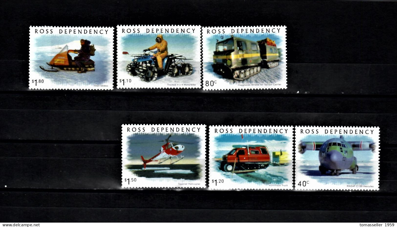 Ross Dependency (New Zealand)- 2000 Transportation -6v.MNH** - Ungebraucht