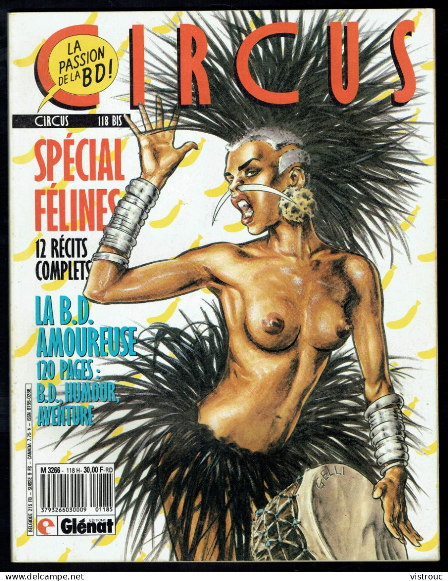 "CIRCUS HS N° 118 Bis" - Spécial Félines - GLENAT - 1988. - Circus