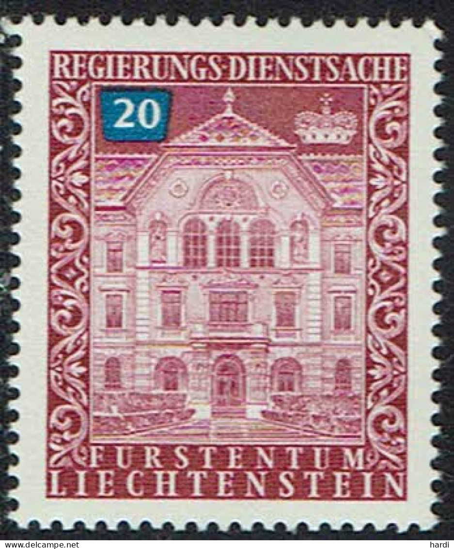 Liechtenstein 1976, MiNr.: 58, Dienstmarken Postfrisch - Official