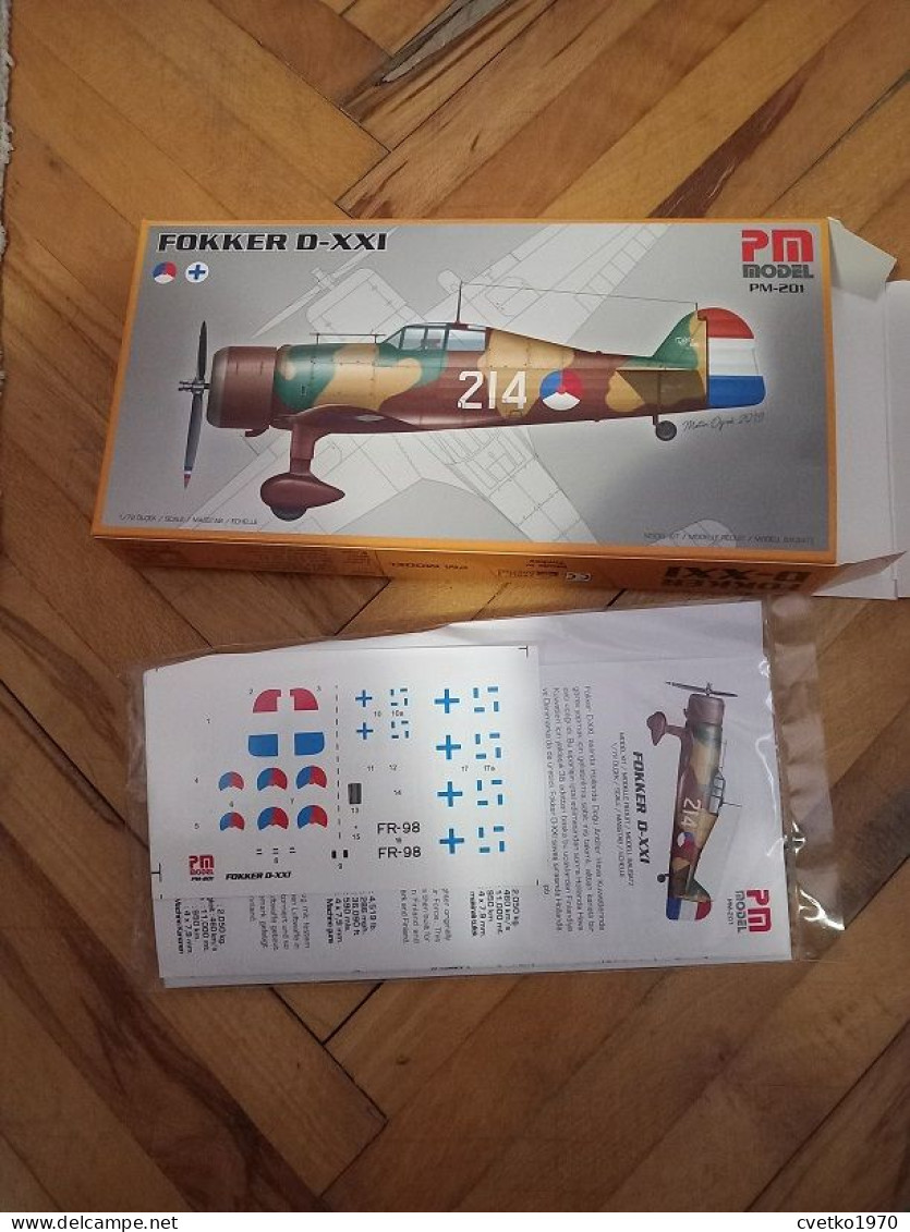 Fokker D-XXI (summer), 1/72, PM Model - Luchtvaart