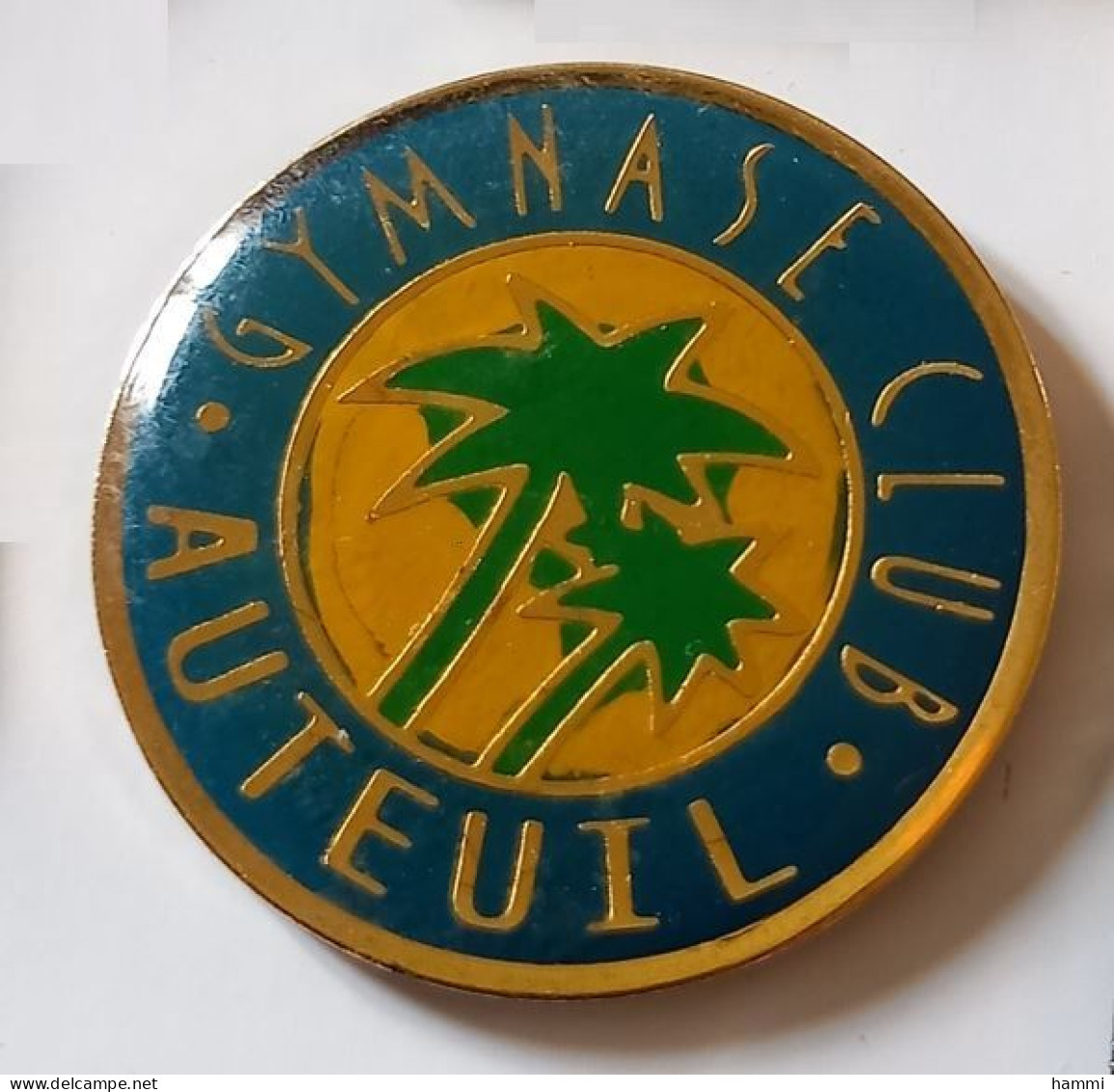 XX373 Pin's Gym Gymnastique Palmier Gymnase Club Auteuil Achat Immédiat - Gymnastik