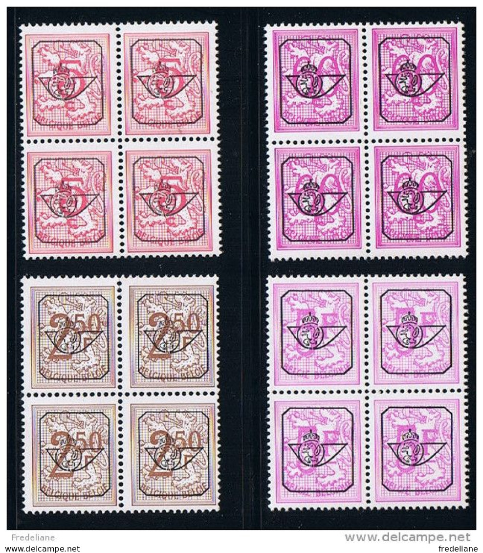 POLYVALENT BLOK VAN 4/BLOC DE 4- COB : PO799P-PO788P- PO794P-PO798P - 1979*** - Typo Precancels 1967-85 (New Numerals)