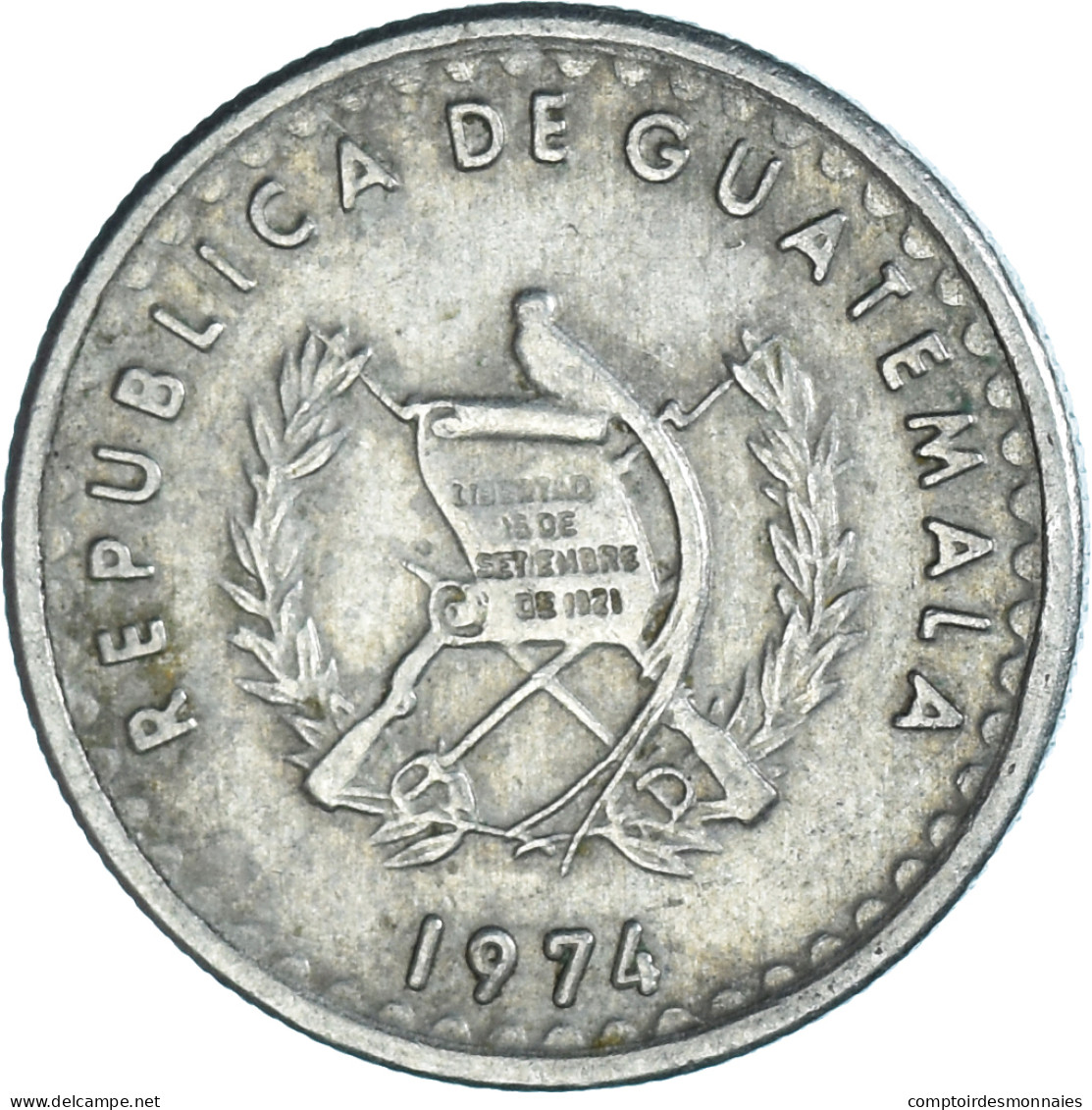 Monnaie, Guatemala, 5 Centavos, 1974 - Guatemala