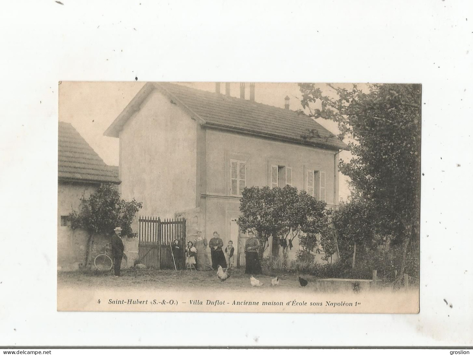 SAINT HUBERT 5S ET O) LE PERRAY EN YVELINES 4 VILLA DUFFLOT ANCIENNE MAISON D'ECOLE SOUS NAPOLEON 1 ER - Le Perray En Yvelines