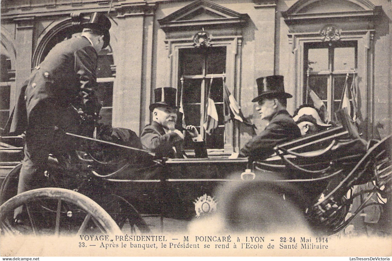 CELEBRITE - M Poincaré à Lyon - Voyage Présidentiel - Carte Postale Ancienne - Hommes Politiques & Militaires