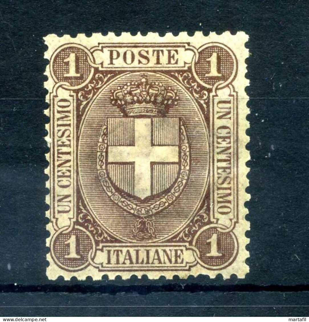 1896-97 REGNO N.65 MNH ** 1 Centesimo Bruno - Mint/hinged