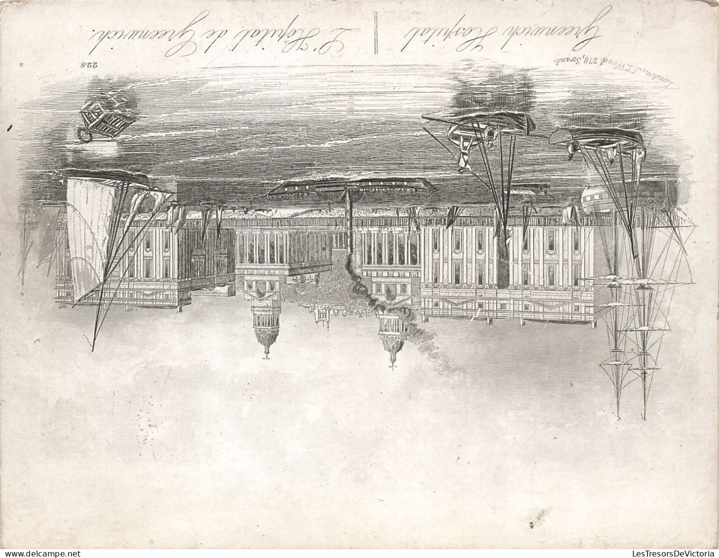 Carte Porcelaine - Greenwich Hospital - L'hôpital Greenwich - Carte Postale Ancienne - Cartes Porcelaine