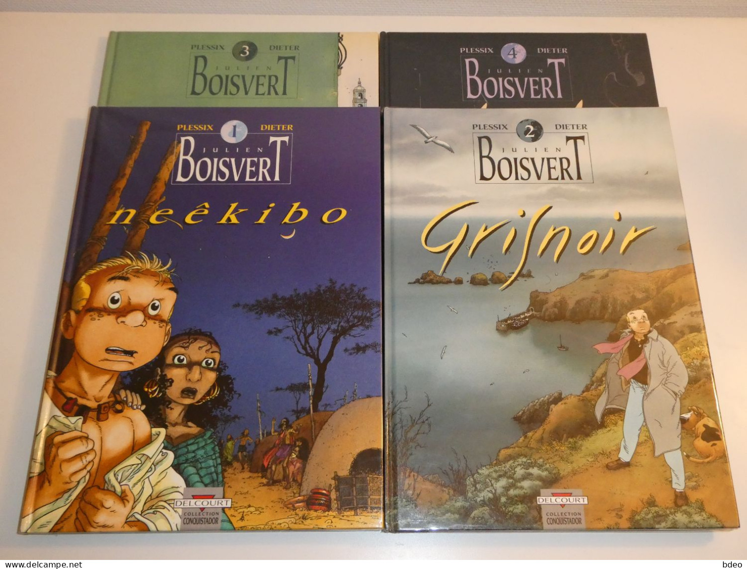 LOT EO JULIEN BOISVERT TOMES 1/2/3/4/ TBE - Lots De Plusieurs BD