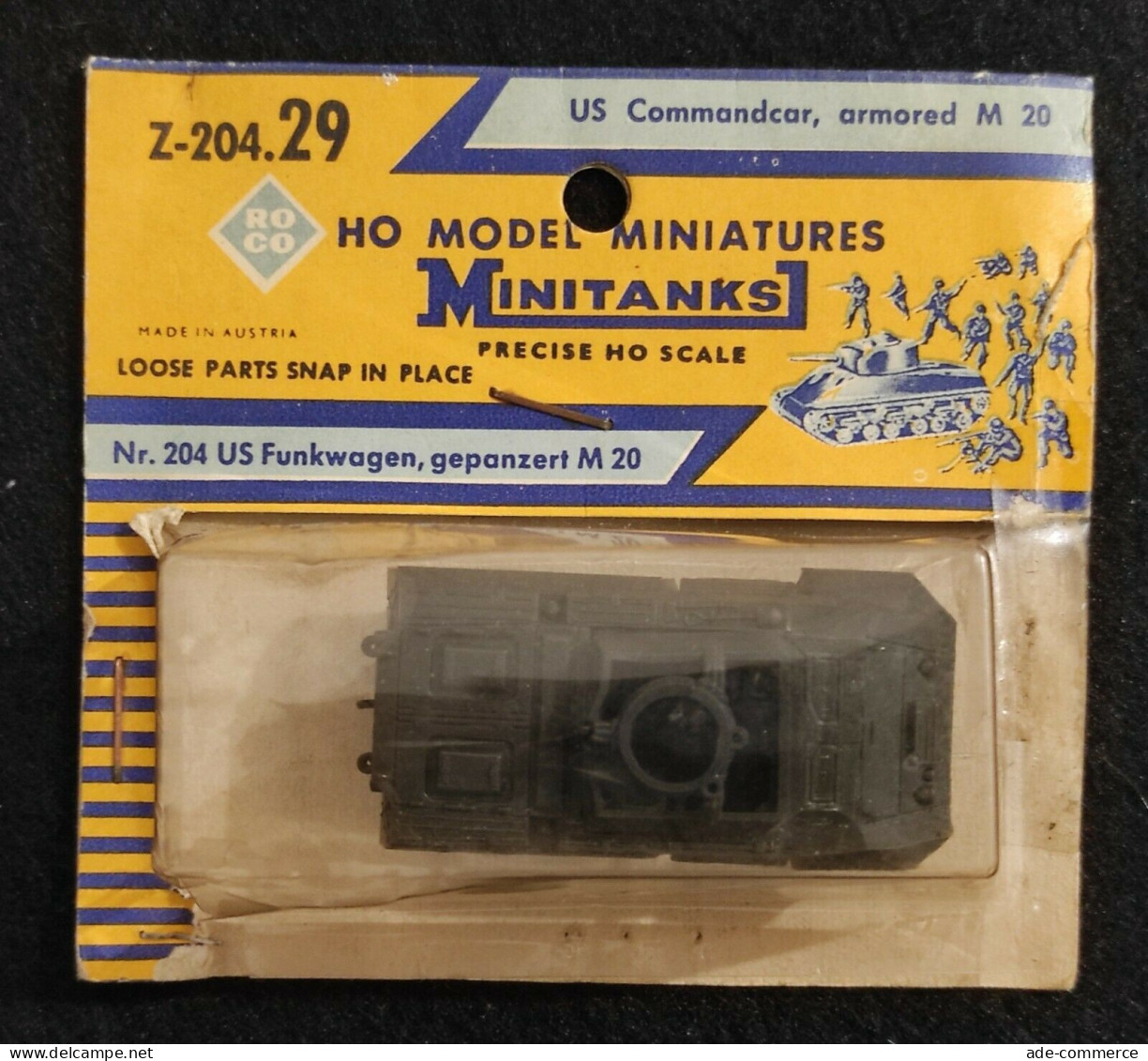 Roco Model Miniatures MiniTanks - 204 - US Commandcar M20 - Modellino Militare - Sonstige & Ohne Zuordnung