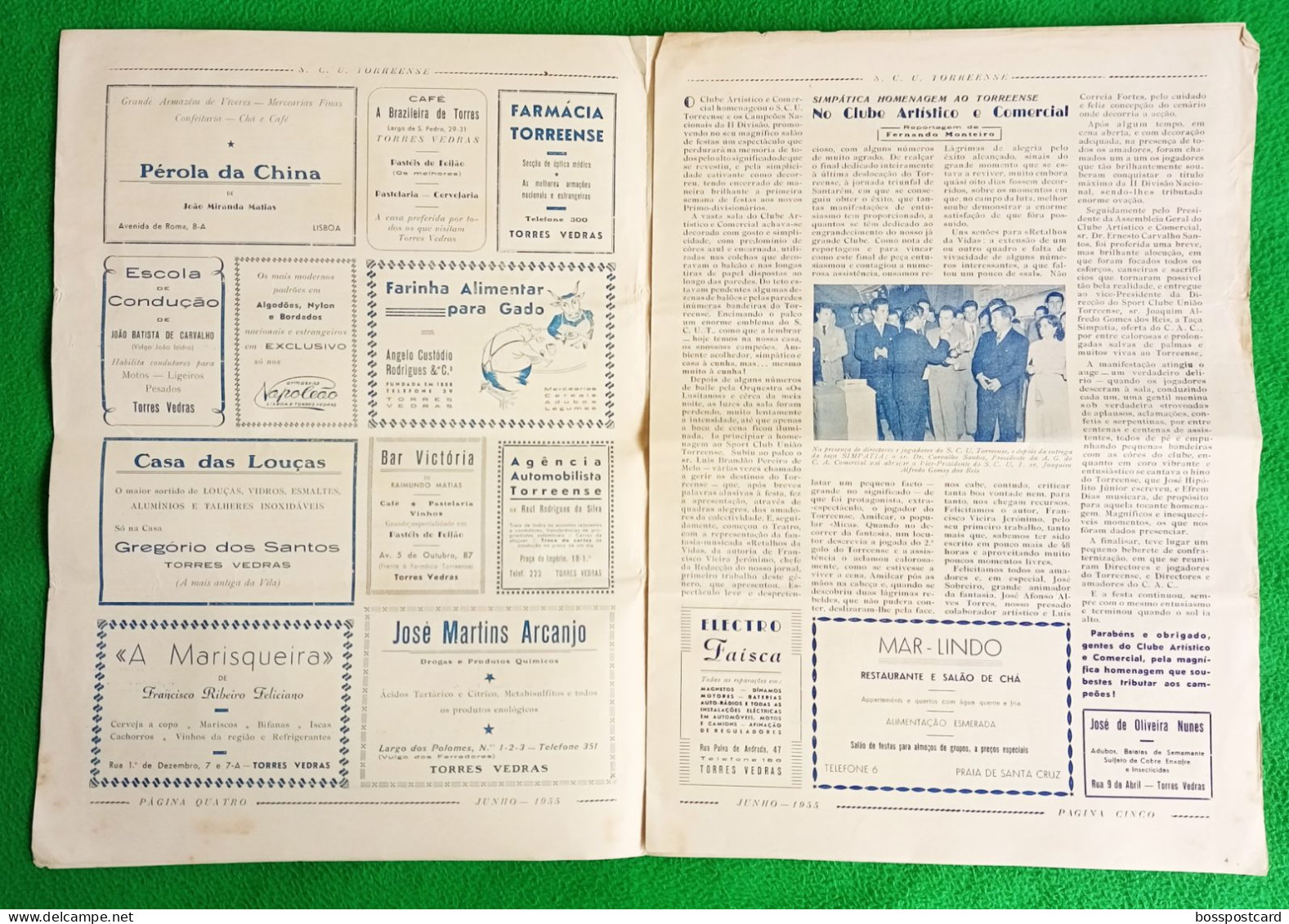 Torres Vedras - Jornal Do Torrense Nº 6, Junho De 1958 - Imprensa - Portugal - Informations Générales