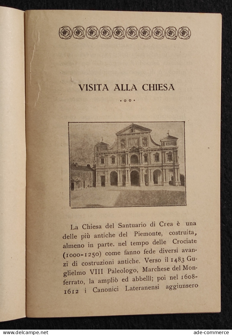 Guida Del Santuario Di Crea - Carlo Bono - 1939 - Tourismus, Reisen