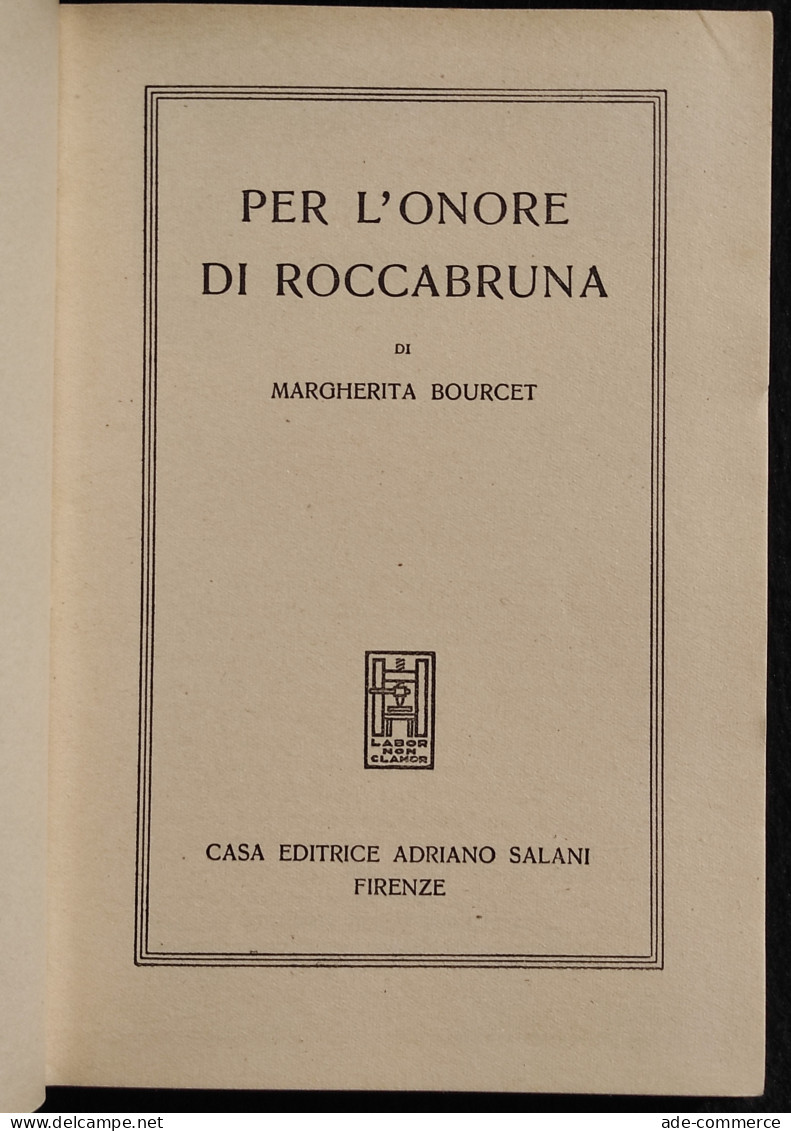 Per L'Onore Di Roccabruna - M. Bourcet - Ed. Salani - Kids