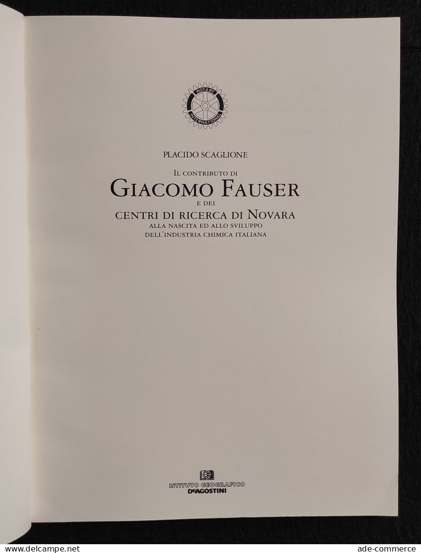 Contributo Giacomo Fauser - Industria Chimica Italiana - De Agostini - 2000 - Mathematics & Physics