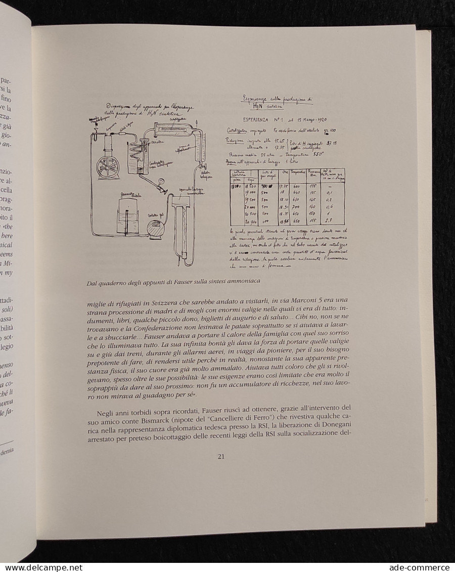 Contributo Giacomo Fauser - Industria Chimica Italiana - De Agostini - 2000 - Mathematics & Physics