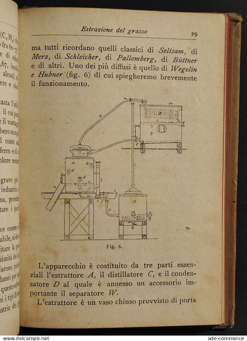 Le Ossa - Applicazioni Industrie Meccaniche Chimiche - Ed. Hoepli - 1923 - Manuels Pour Collectionneurs