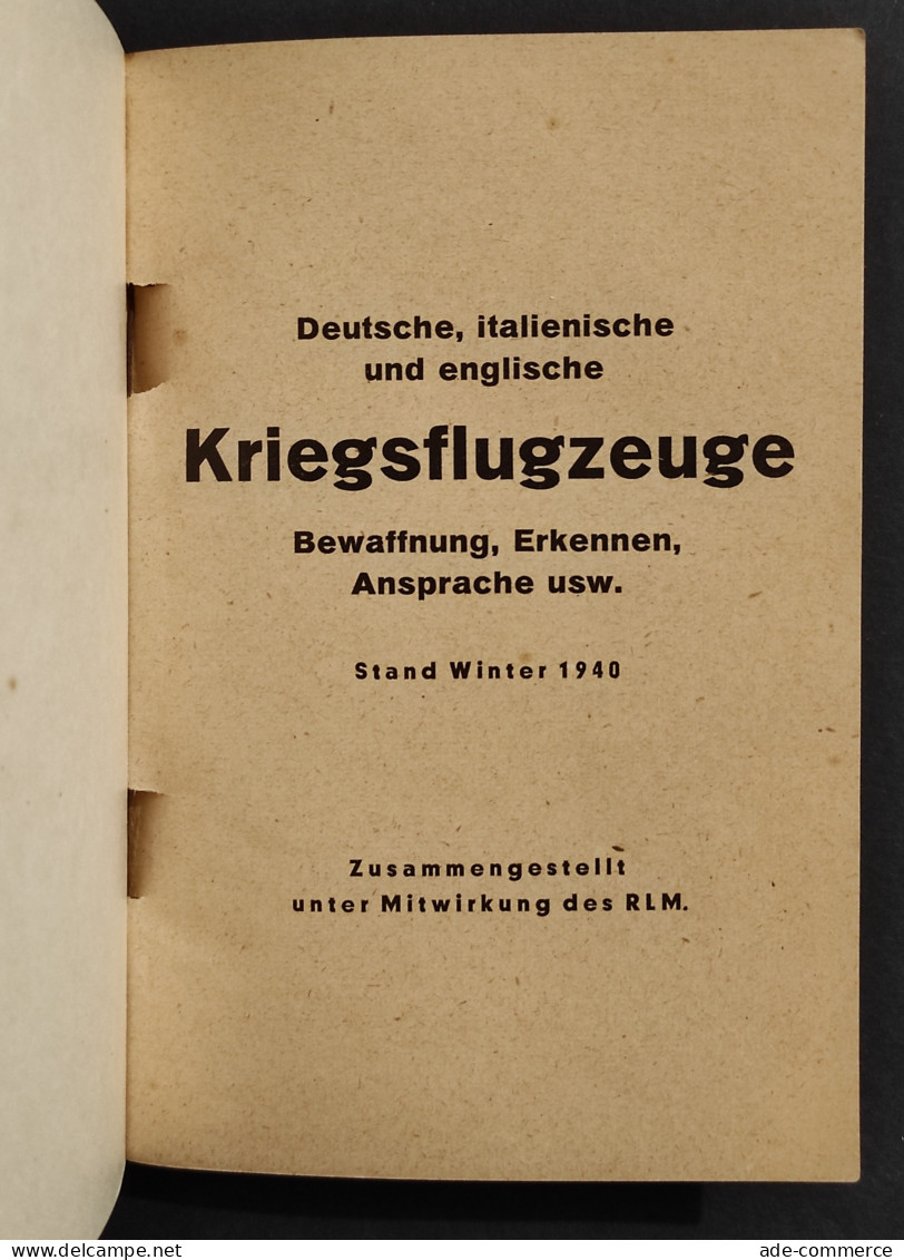 Deutsche Italienische Englische Kriegsflugzeuge - 1940 - Aviazione WWII - Engines