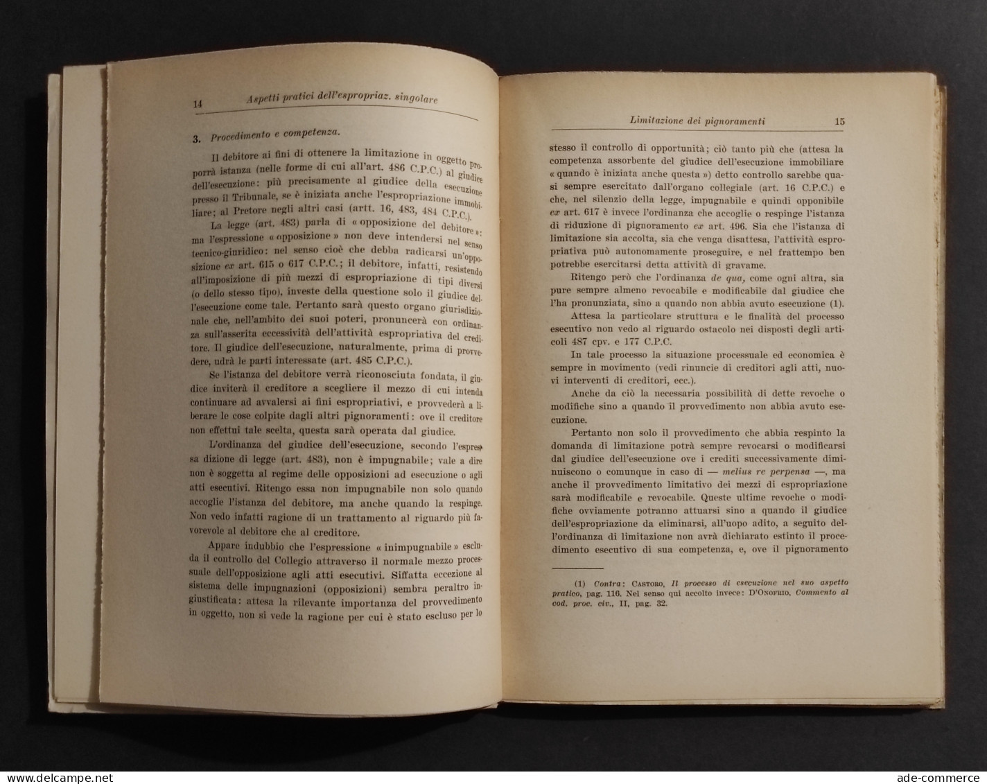 Aspetti Pratici Della Espropriazione Singolare - G. Pedata - Ed. Giuffrè - 1961 - Society, Politics & Economy