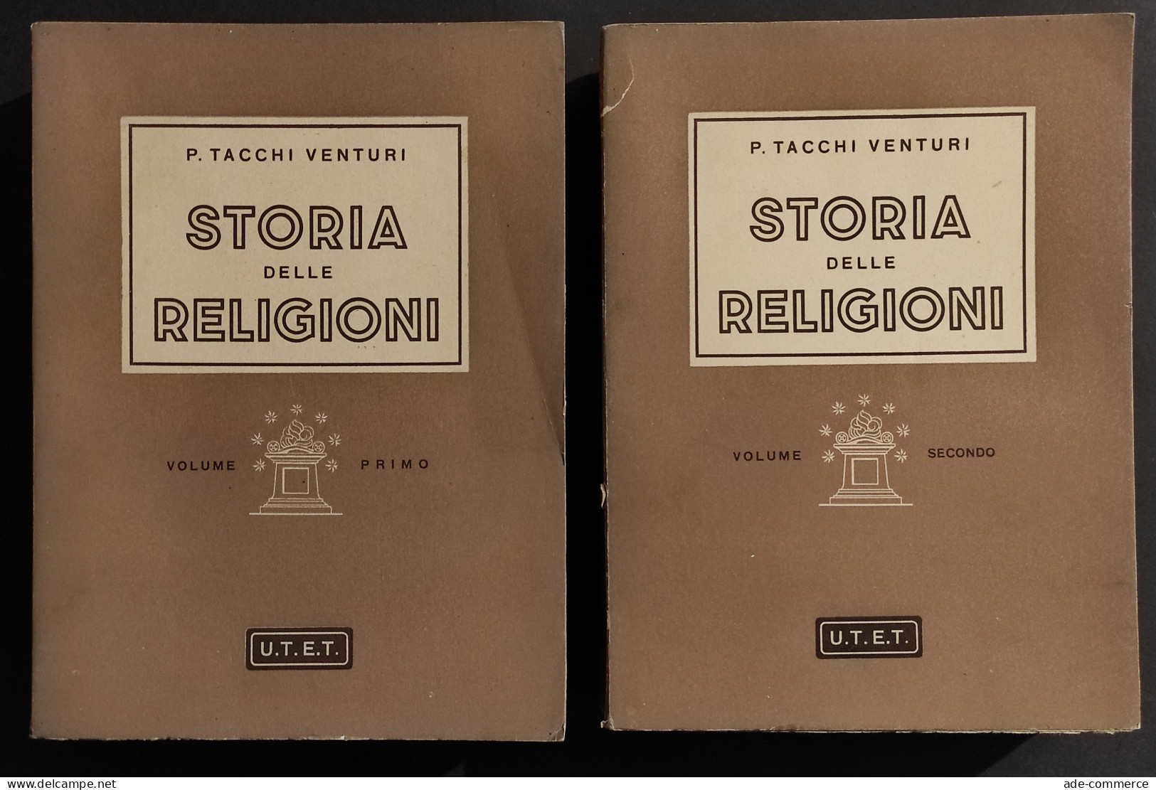 Storia Delle Religioni - P. T. Venturi - Ed. UTET - 1944 - 2 Vol - Religion