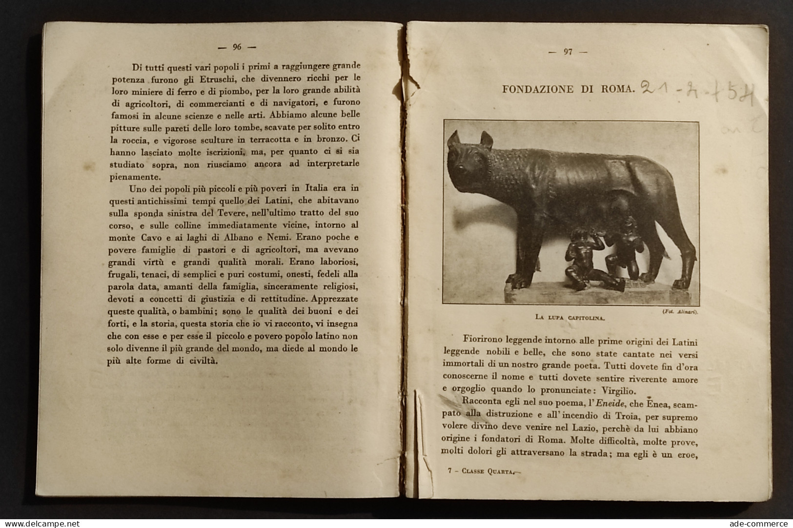 Religione-Storia-Geografia - IV Classe Elementare - Lib. Stato - 1940 - Kinder