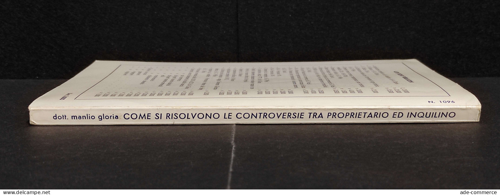 Come Si Risolvono Le Controversie Tra Proprietario Ed Inquilino - Ed. Gloria - Society, Politics & Economy