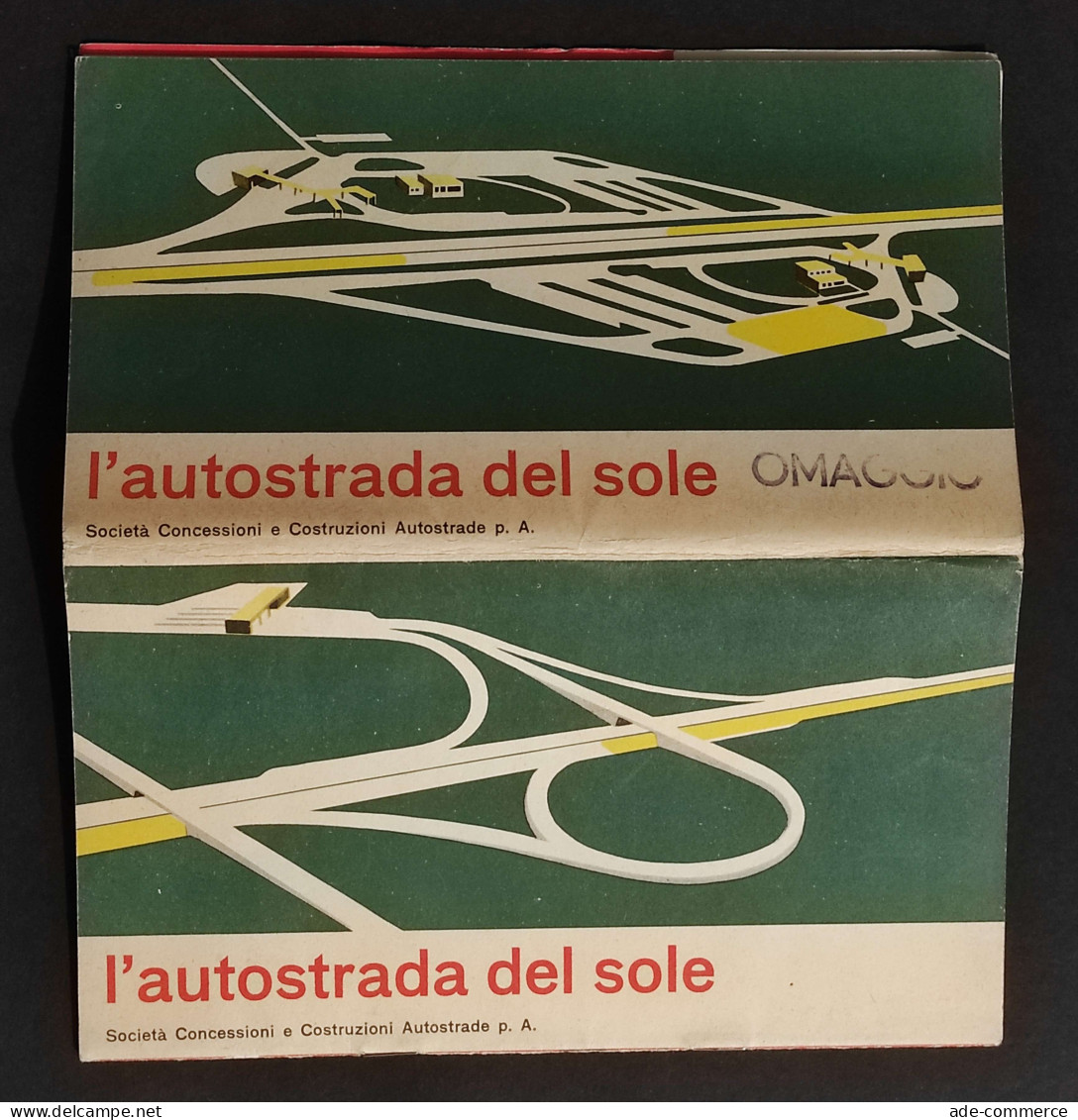 Opuscolo L'Autostrada Del Sole - Touring Club Italiano - 1960 - Toursim & Travels