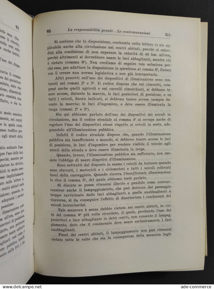 La Responsabilità Della Circolazione Stradale - F. Cigolini - Ed. Giuffrè - 1963 - Society, Politics & Economy