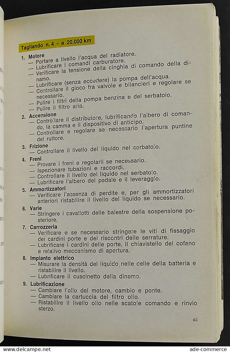 Innocenti A40 S - Berlina E Combinata - Uso E Manutenzione - Engines