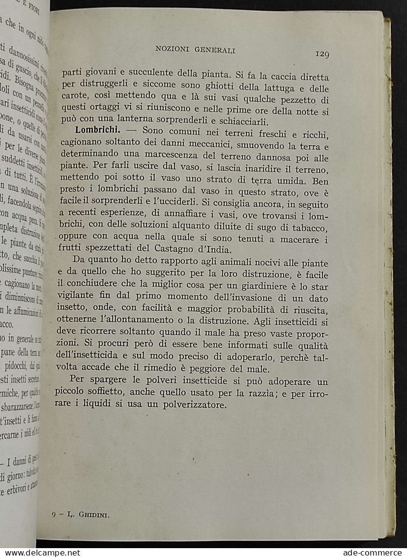 Coltivazione Cittadina - Piante E Fiori - L. Ghidini - Ed. Hoepli - 1951 - Tuinieren