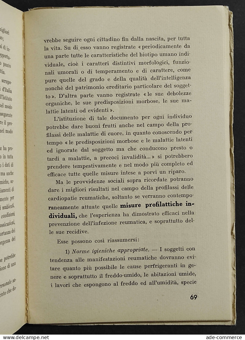 L'Importanza Sociale Delle Malattie Di Cuore - P. L. Guidotti - 1942 - Medizin, Psychologie