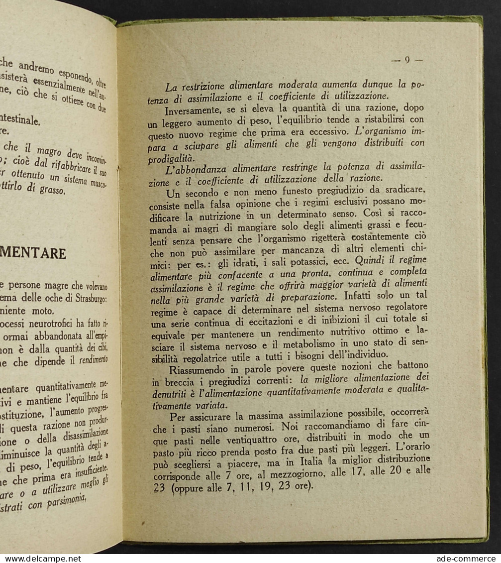 Il Segreto Per Ingrassare - Cura Della Magrezza Costituzionale - Ed. Hermes - Medizin, Psychologie