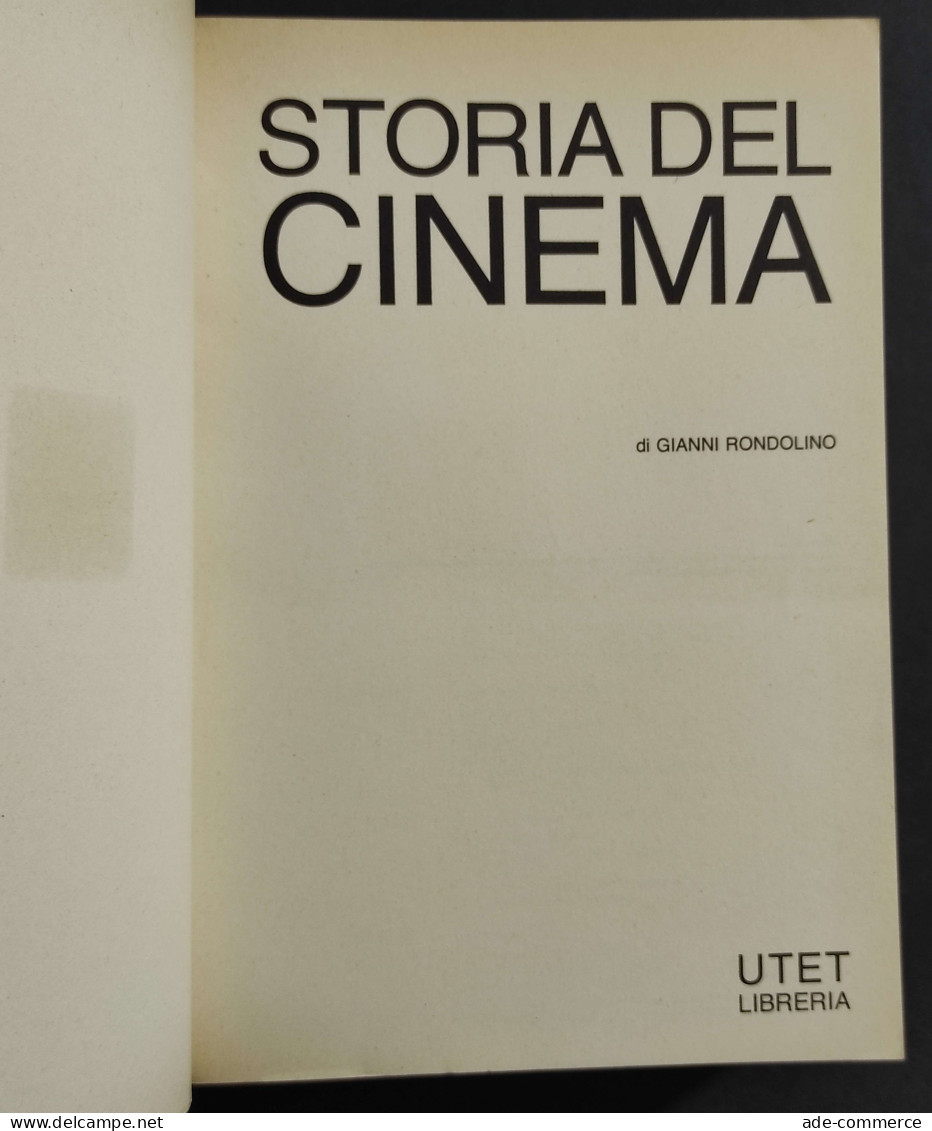 Storia Del Cinema - G. Rondolino - Ed. UTET - 1977 - Film En Muziek