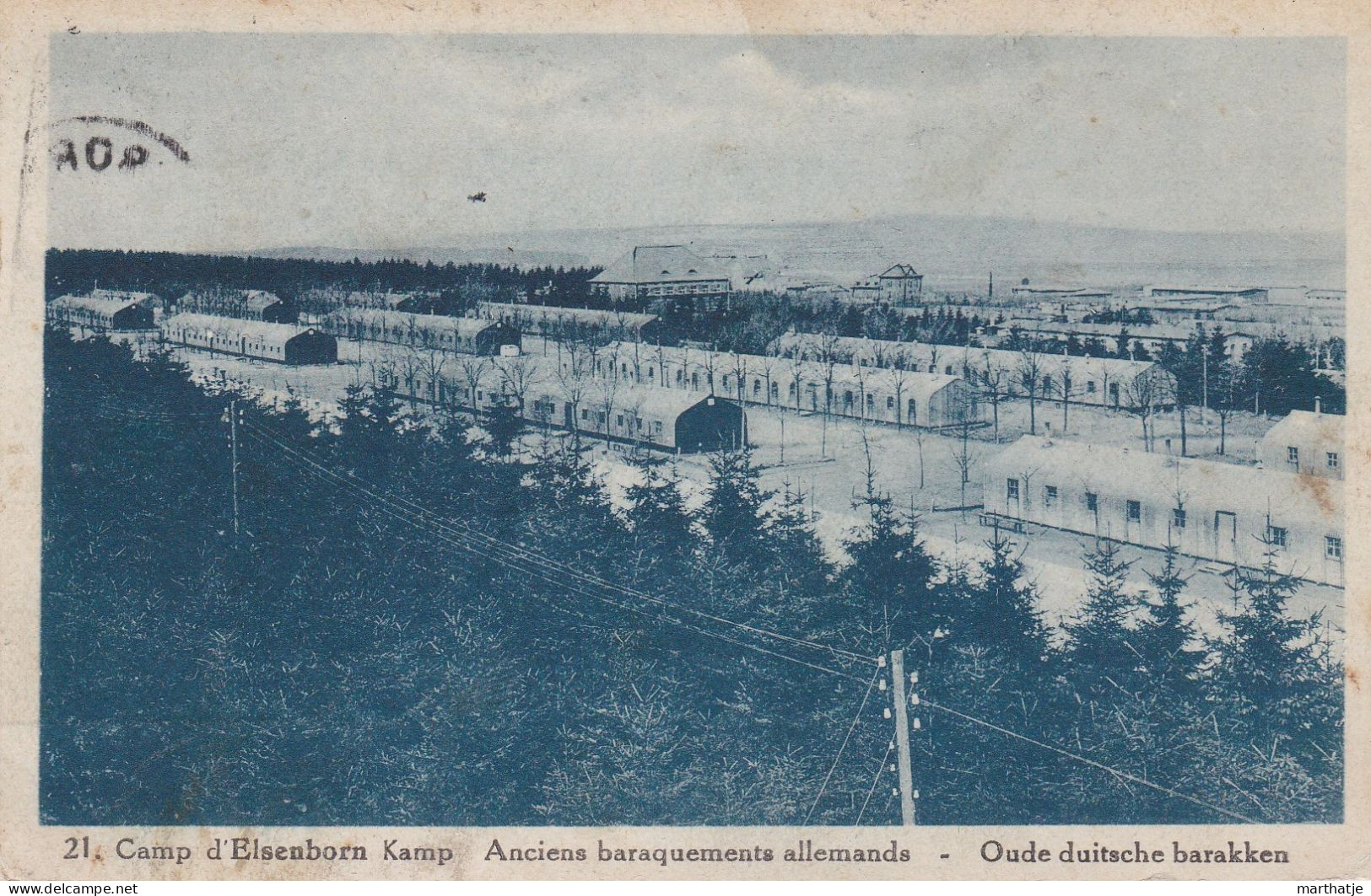 21. Camp D'Elsenborn Kamp Anciens Baraquements Allemands - Oude Duitsche Barakken - Elsenborn (camp)