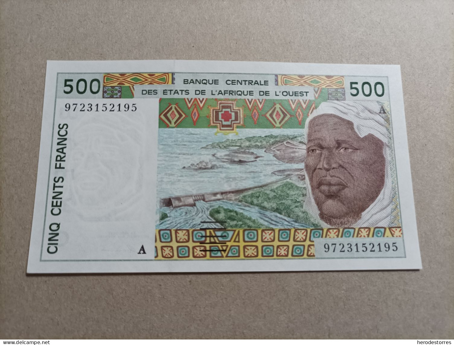 Billete De África Occidental (Costa De Marfil) De 500 FRANCS, Serie A, Año 1997, UNC - Côte D'Ivoire