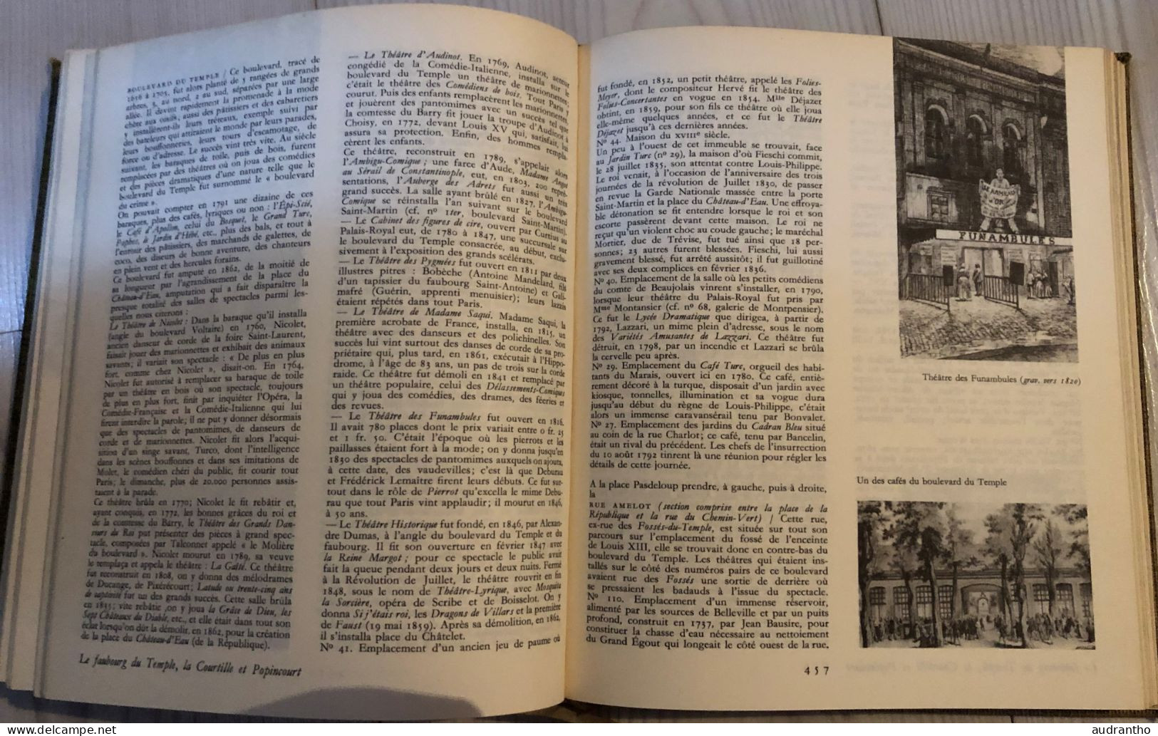 livre PARIS Cité capitalle de France Lutece à Prefent nomee Jacques Hillairet connaissance du vieux paris 1956