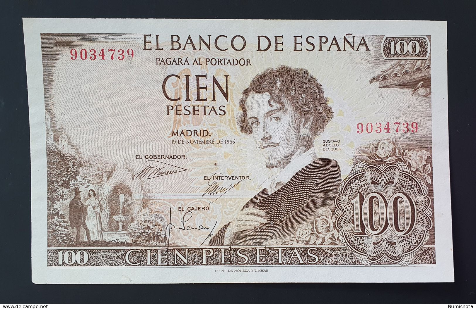 España Billete 100 Pesetas 1965 SIN SERIE - 100 Pesetas
