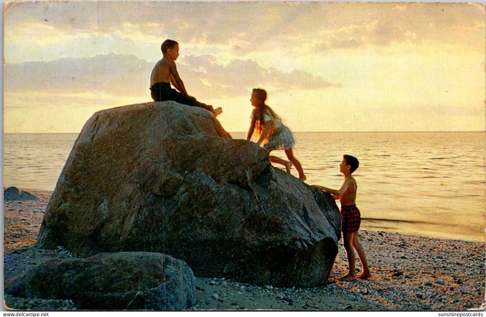 New York Long Island Beautiful Sunset 1955 - Long Island