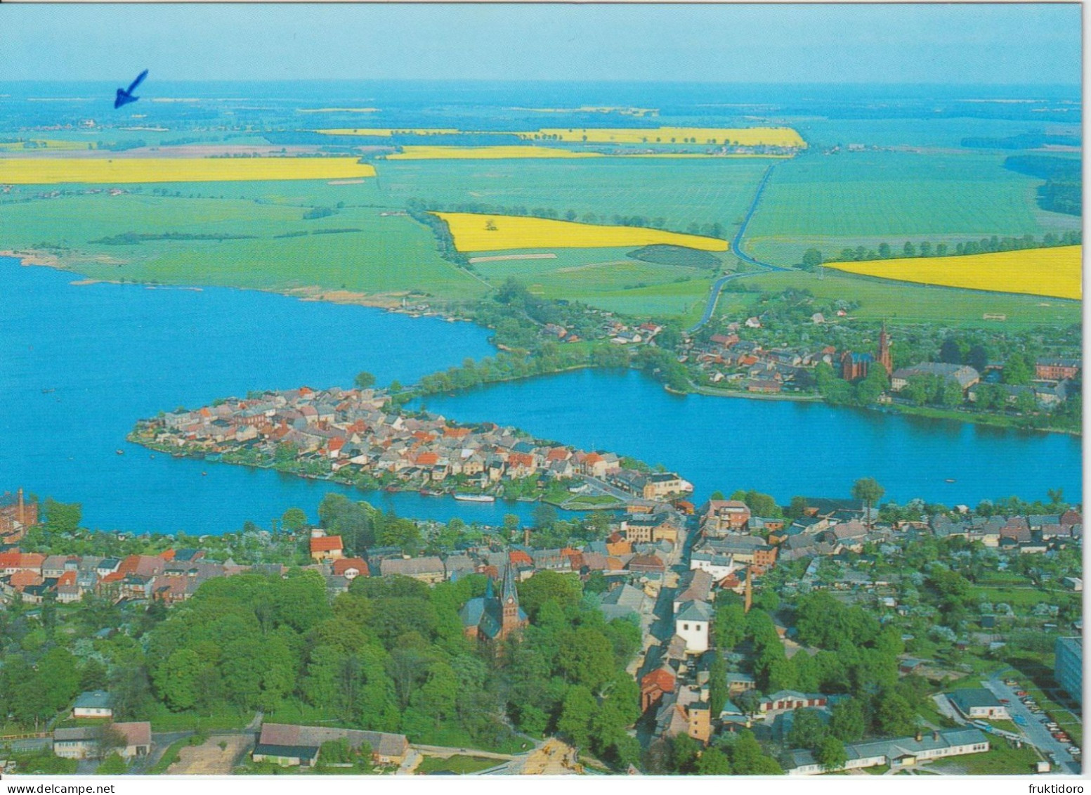 AKDE Germany Postcards Land Flesensee - Göhrenn-Lebbin - Hotels / Malchow - Mecklenburgische Seenplate - Aerial View - Göhren