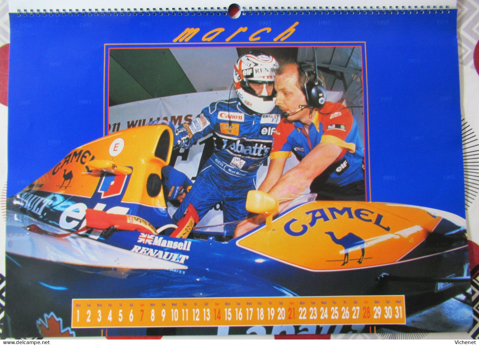 Camel Formula 1 - 1993 - 60 X 42 Cm - Schumacher - Mansell - Big : 1991-00