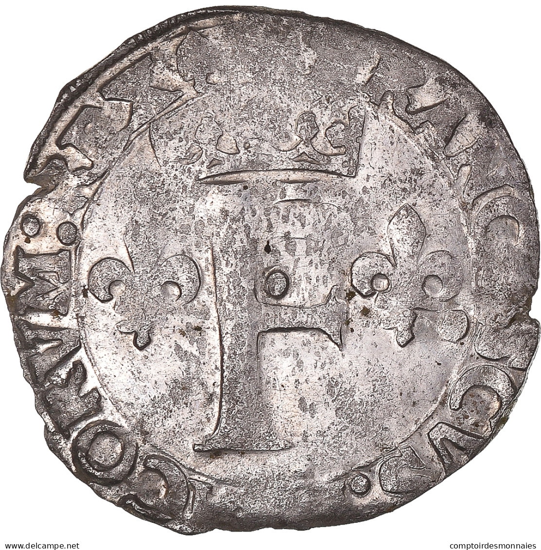 Monnaie, France, François Ier, Dizain Franciscus, 1515-1547, Angers, TTB - 1515-1547 Frans I