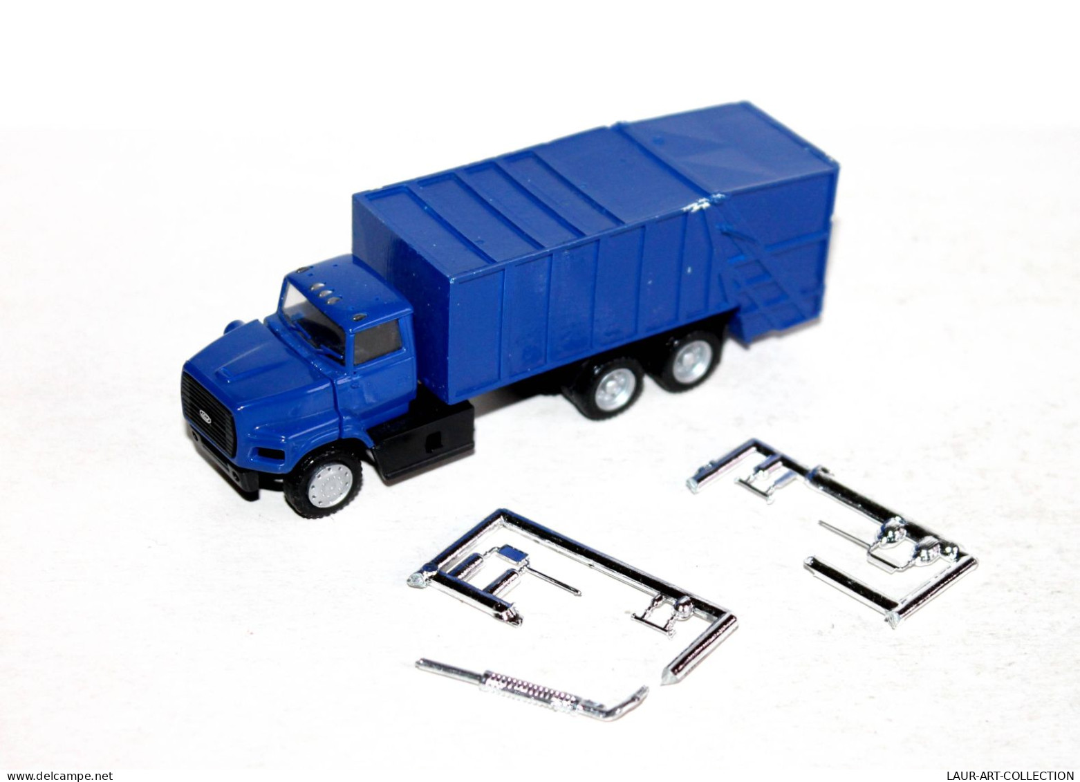 HERPA - CAMION BENNE POUBELLE EBOUEUR 1/87e POIDS LOURD TRACTEUR FORD + REMORQUE - AUTOMOBILE MINIATURE (1712.96) - Scala 1:87