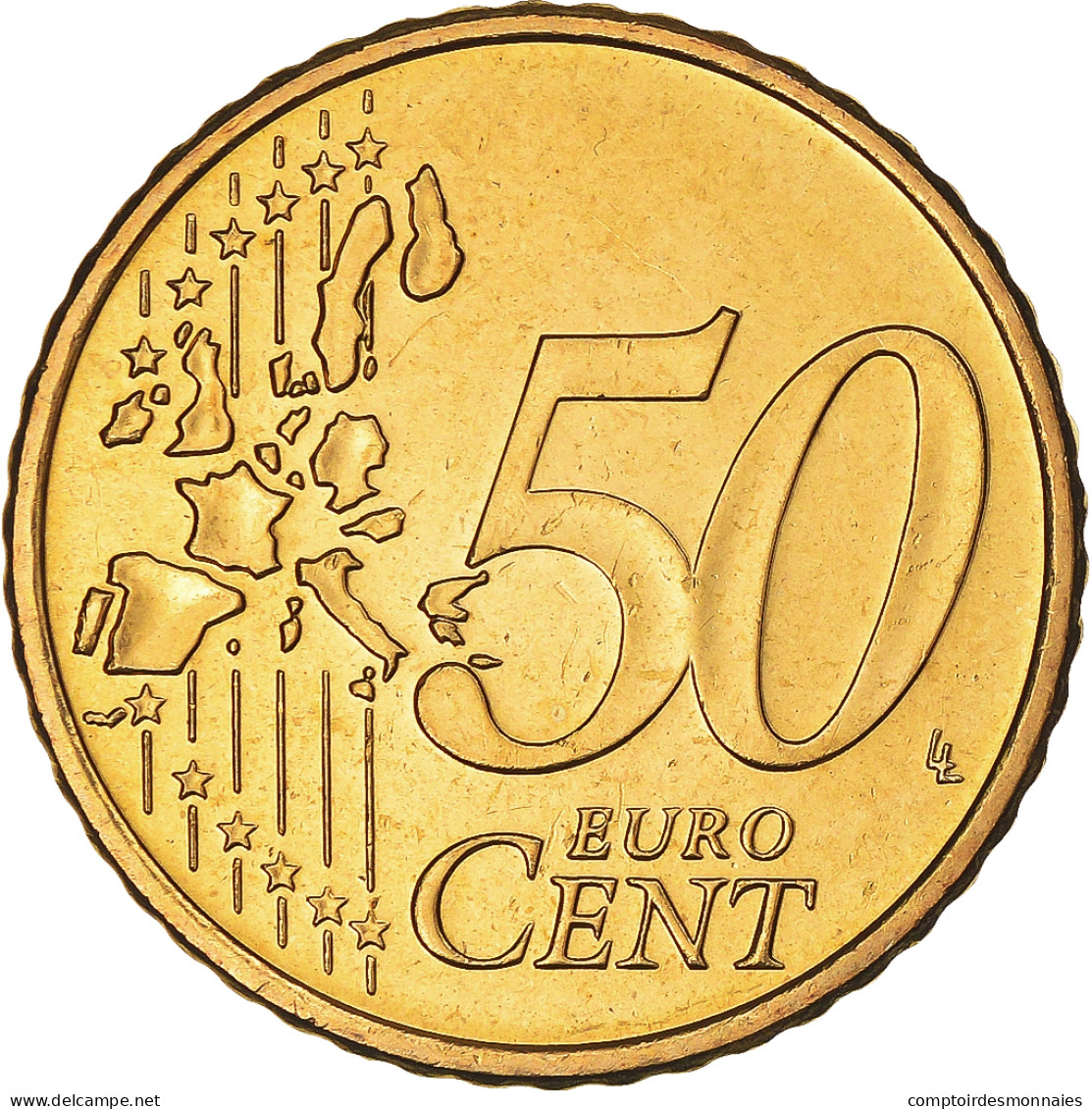 République D'Irlande, 50 Euro Cent, 2005, Sandyford, FDC, Laiton, KM:37 - Irlande