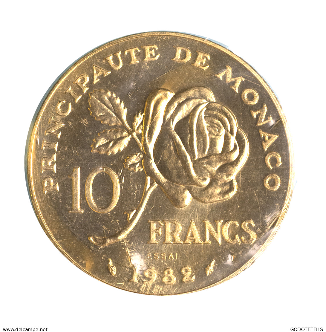 Monaco-10 Francs Or Princesse Grace De Monaco Essai Paris 1982 - Unclassified