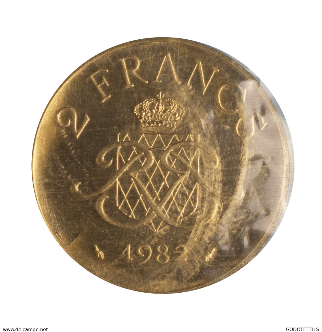 Monaco 2 Francs  Rainier III Prince De Monaco Piéfort Paris 1982 - Non Classificati