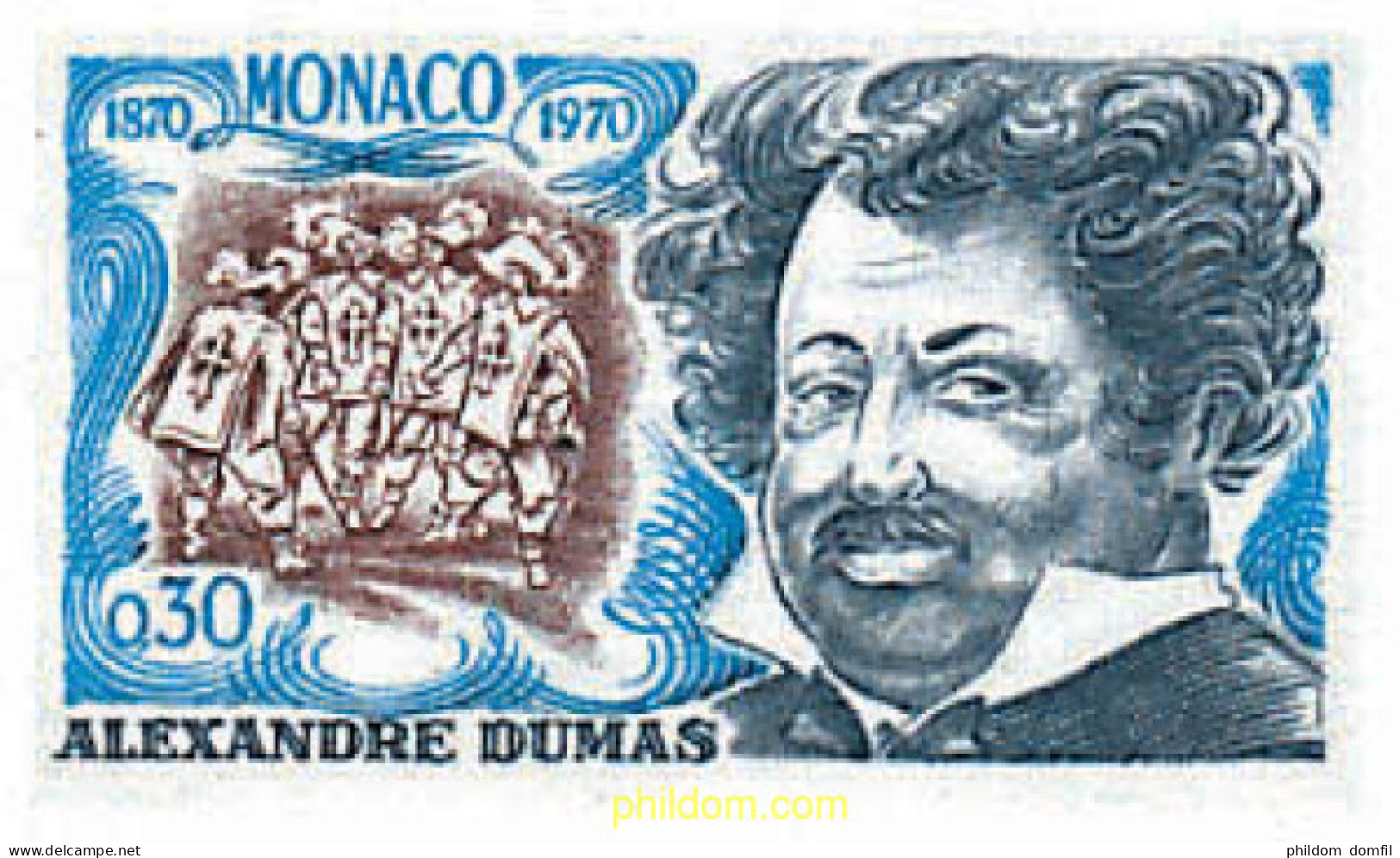 32402 MNH MONACO 1970 CENTENARIO DE LA MUERTE DE A. DUMAS - Autres & Non Classés