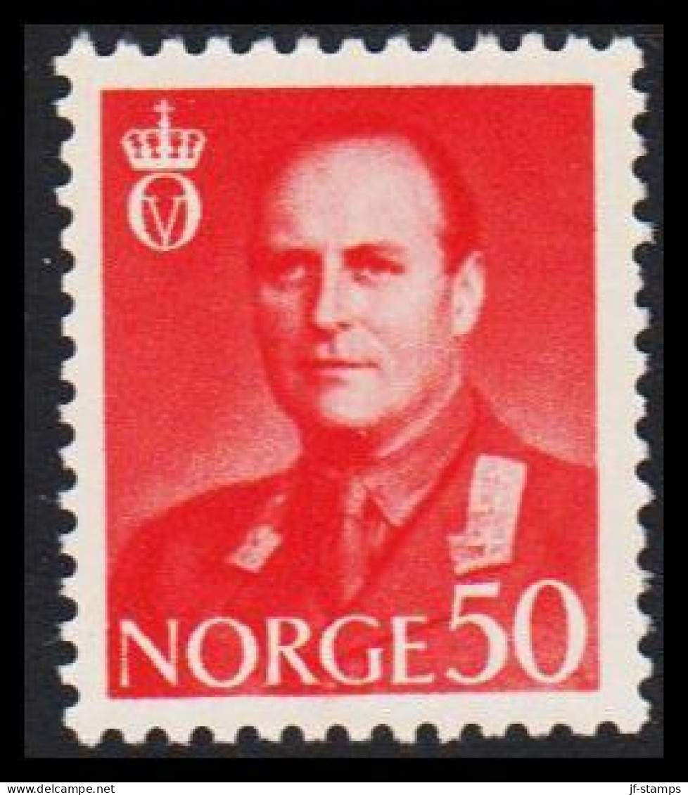 1962. NORGE. Olav V 50 øre. Never Hinged Set.  (Michel 474) - JF530758 - Storia Postale